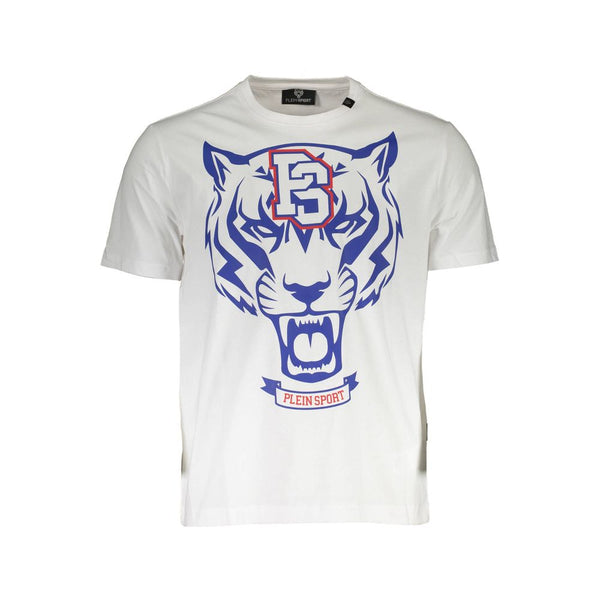 White Cotton Men T-Shirt Plein Sport