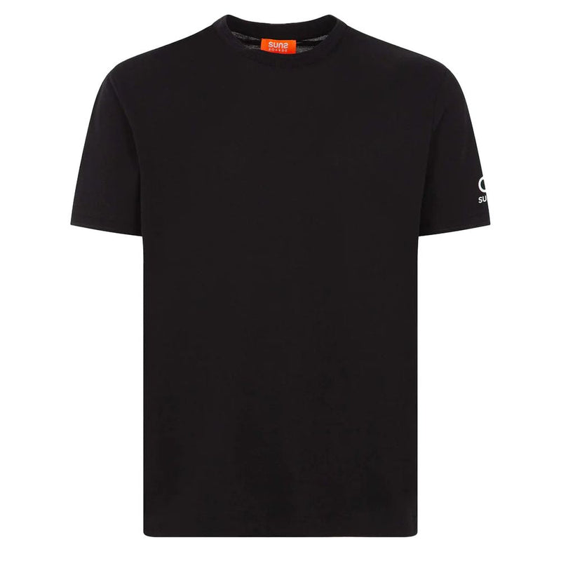 Black Cotton T-Shirt Suns
