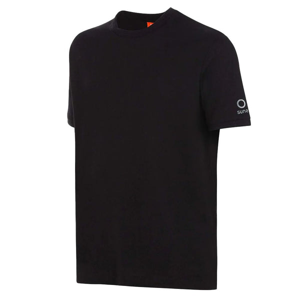 Black Cotton T-Shirt Suns