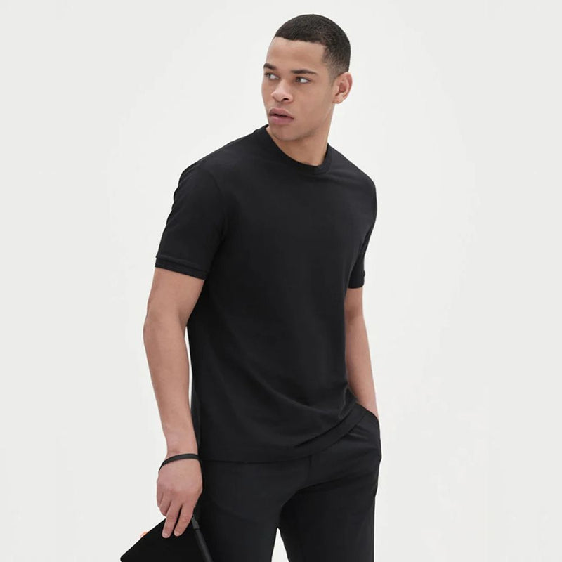 Black Cotton T-Shirt Suns