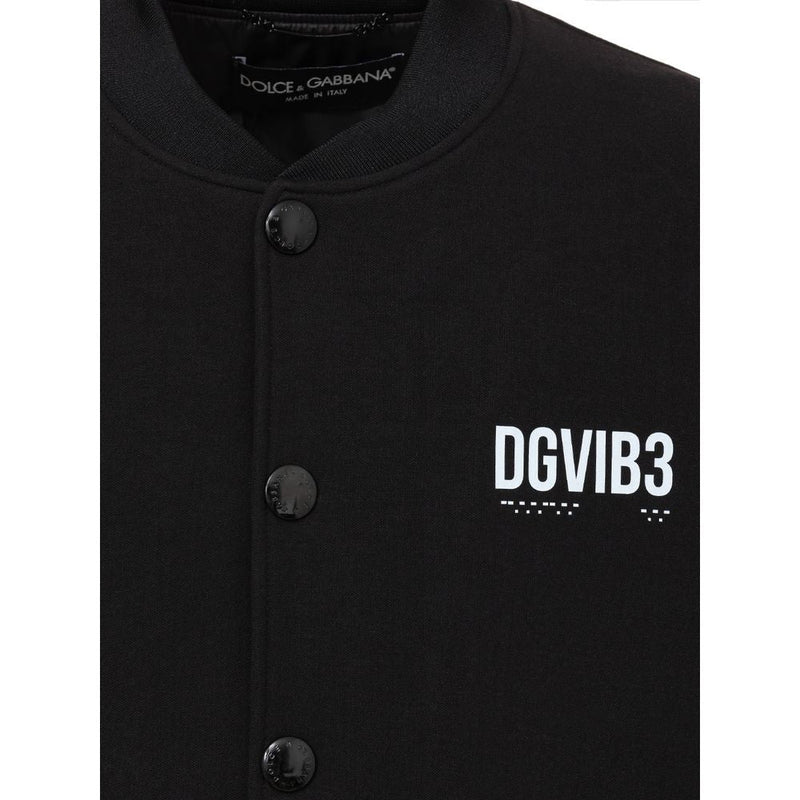 Black Viscose Jacket Dolce & Gabbana