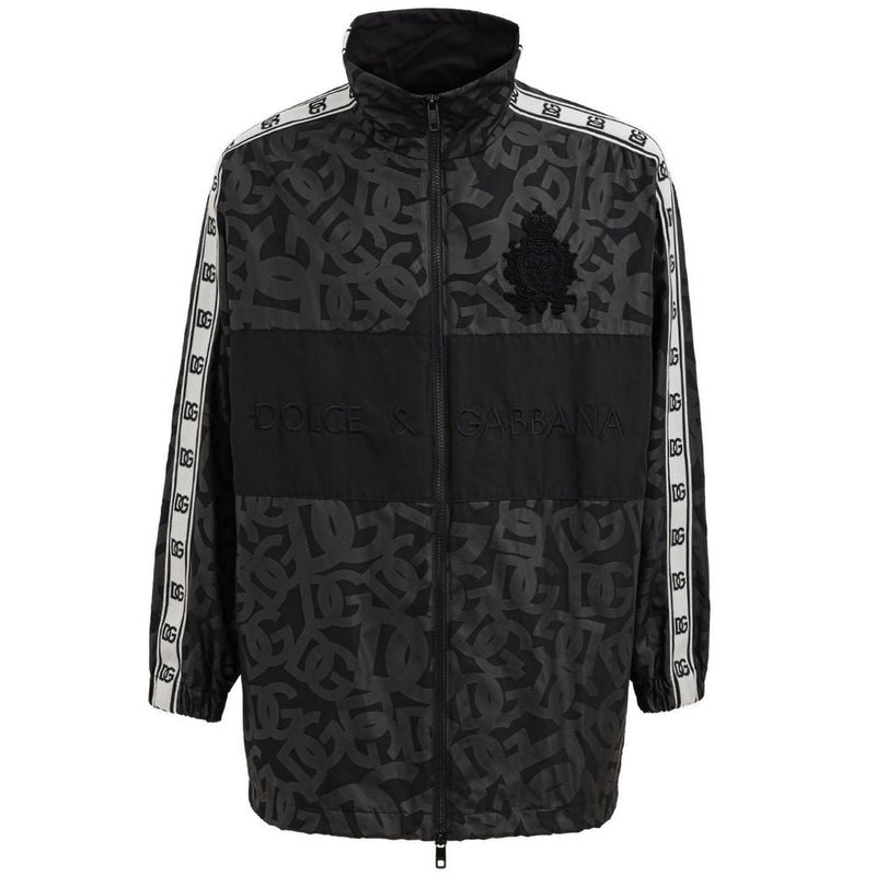 Black Polyester Jacket Dolce & Gabbana