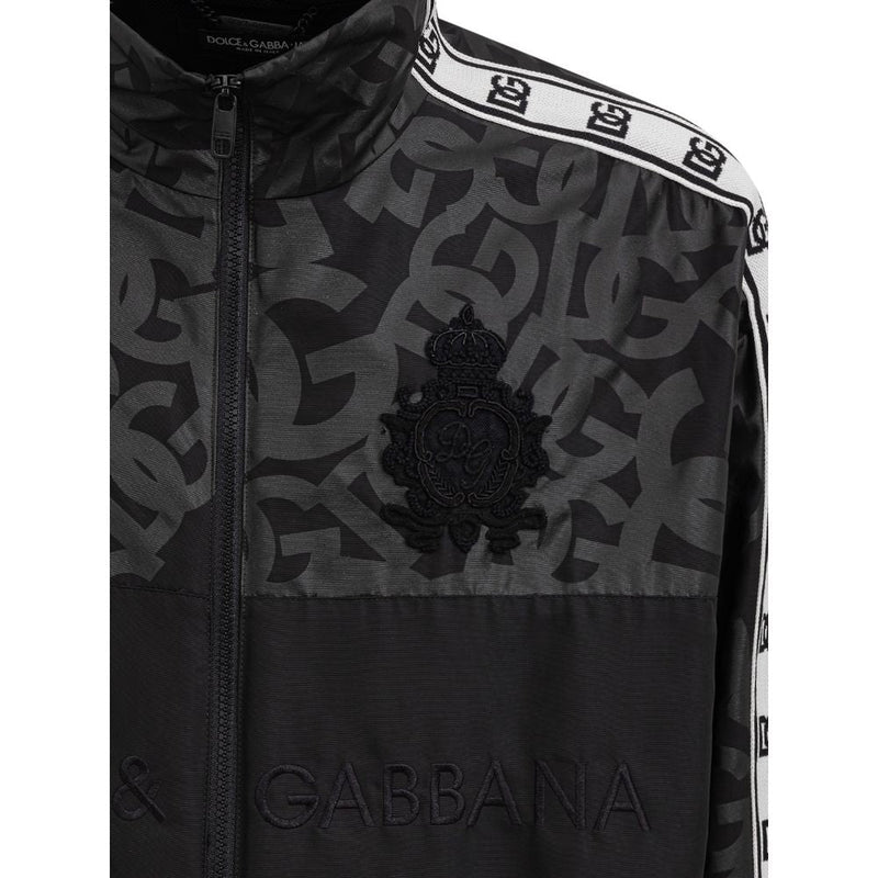 Black Polyester Jacket Dolce & Gabbana
