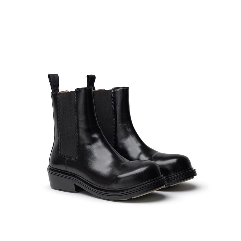 Black Leather Boot Bottega Veneta