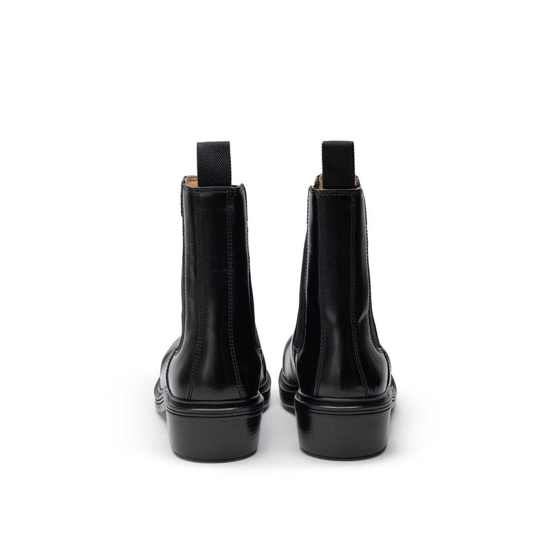 Black Leather Boot Bottega Veneta