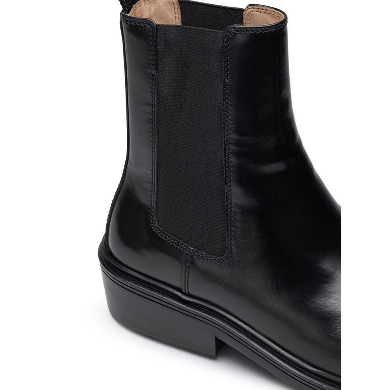 Black Leather Boot Bottega Veneta