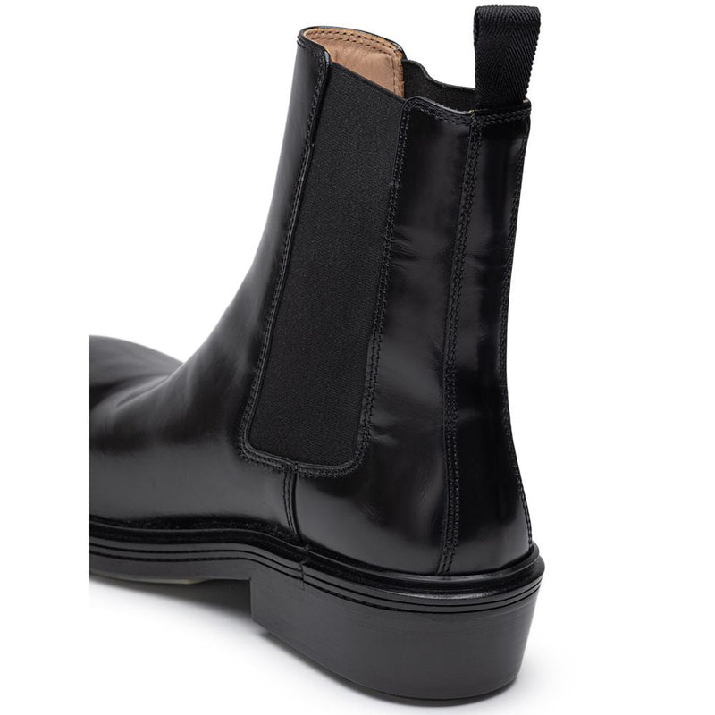 Black Leather Boot Bottega Veneta