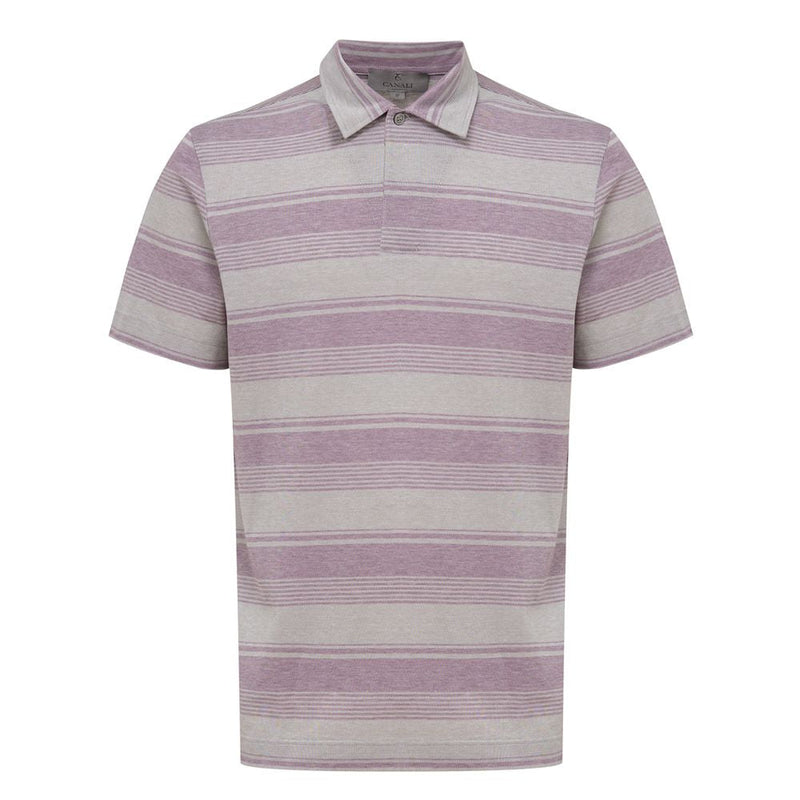 Brown Cotton Polo Shirt Canali