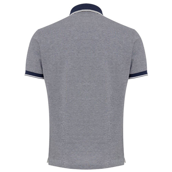 Blue Cotton Polo Shirt Canali