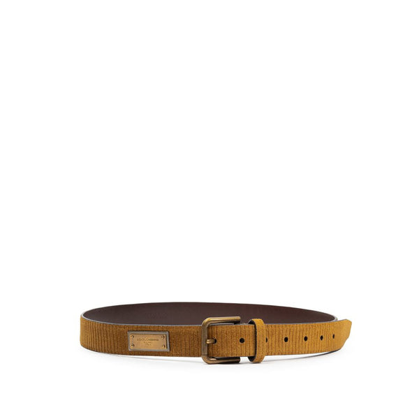 Brown Leather Belt Dolce & Gabbana