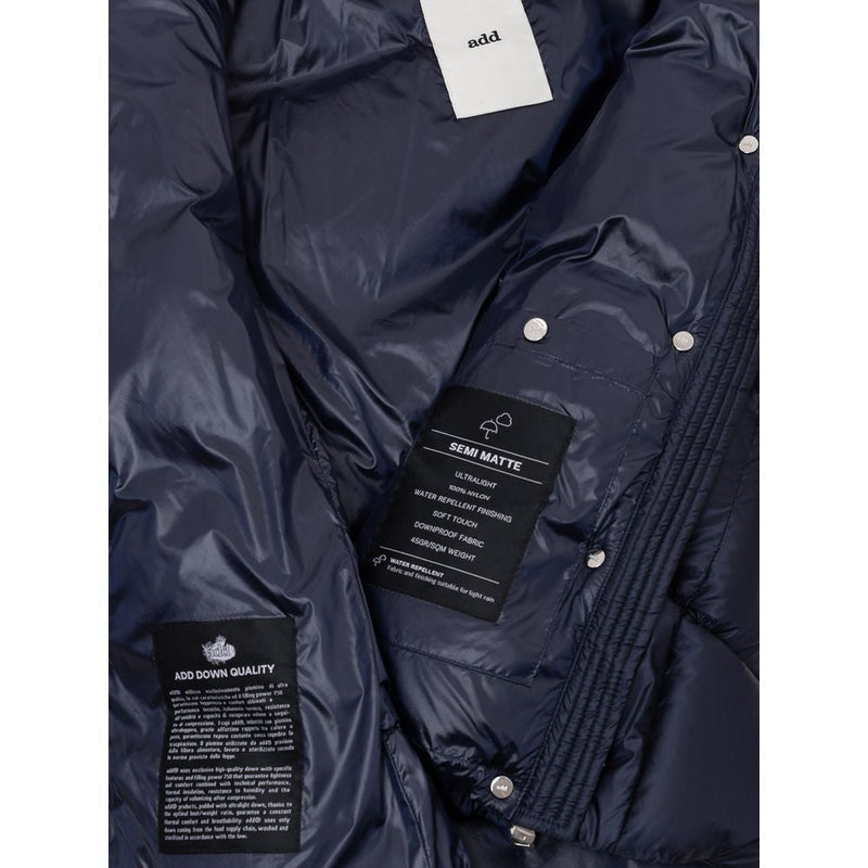 Blue Polyamide Jackets & Coat Add