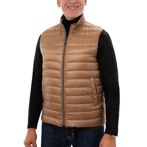 Brown Polyamide Sleveless Jacket Herno