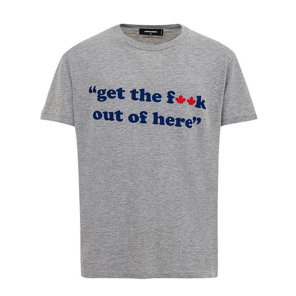 Gray Cotton T-Shirt Dsquared²