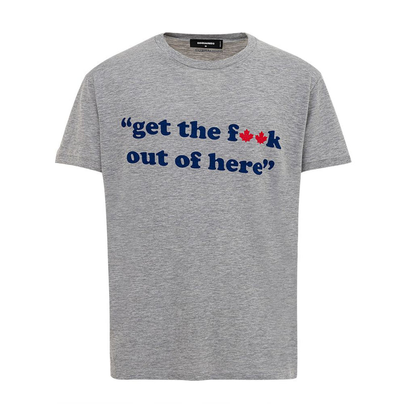 Gray Cotton T-Shirt Dsquared²