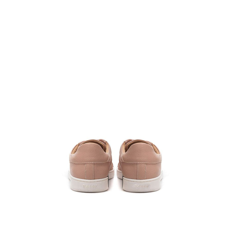 Elegant Pink Leather Sneakers for Women Bally