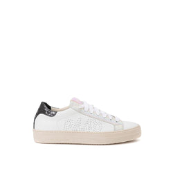 Elevate Your Sneaker Game with All-White Italian Leather Kicks P448