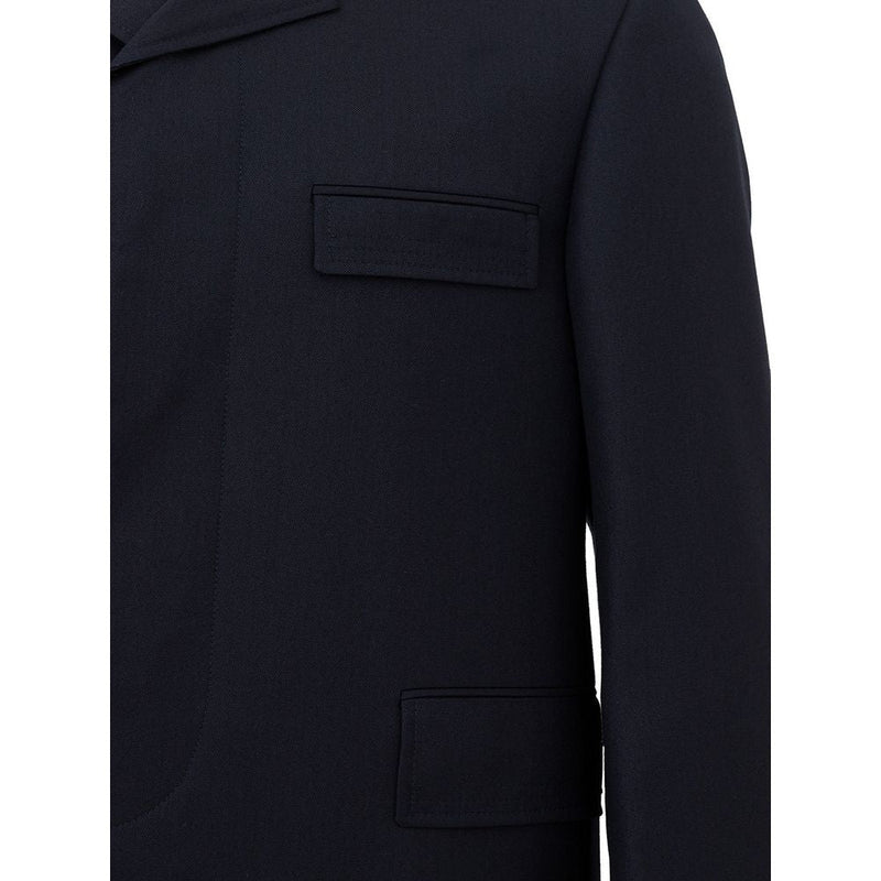 Elegant Wool Jacket in Signature Blue Thom Browne