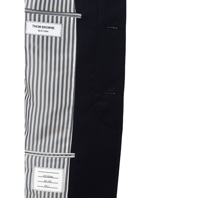 Elegant Wool Jacket in Signature Blue Thom Browne