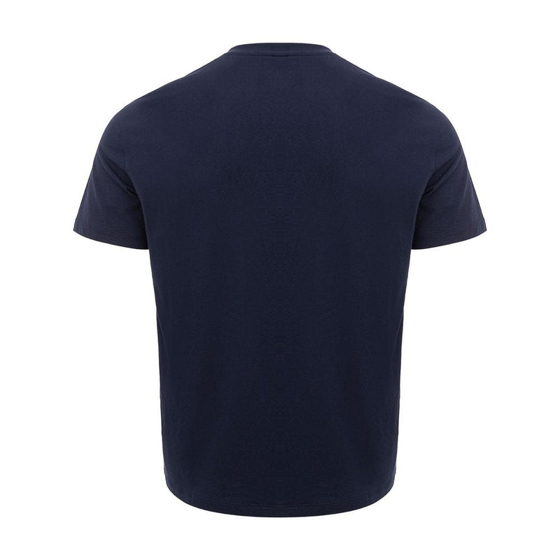 Sleek Blue Cotton Tee for Men Armani Exchange