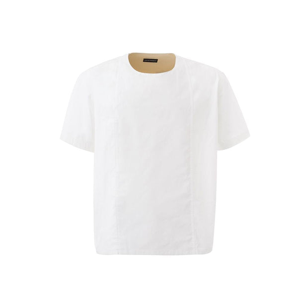 White Cotton T-Shirt Emporio Armani
