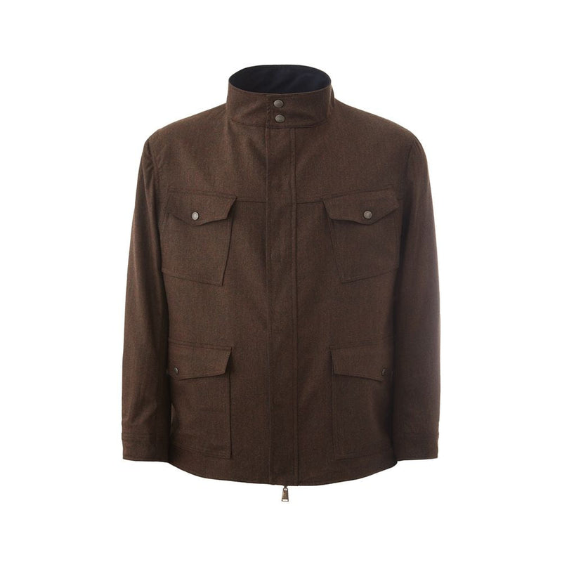 Elegant Wool Blue Jacket for Men Lardini
