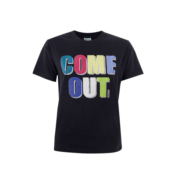 Elegant Cotton Tee in Timeless Black Kenzo