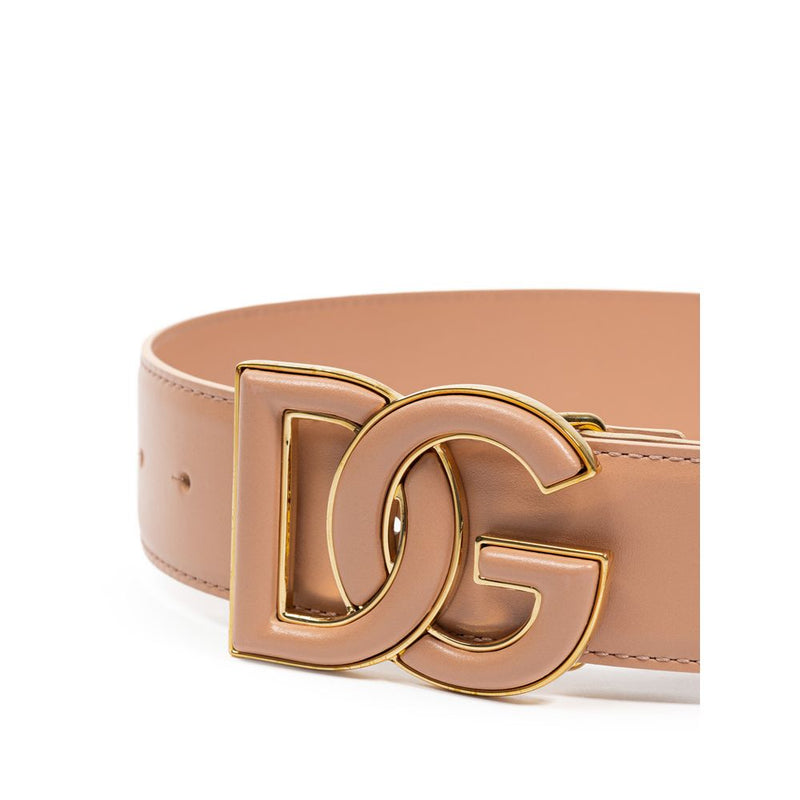 Pink Leather Belt Dolce & Gabbana