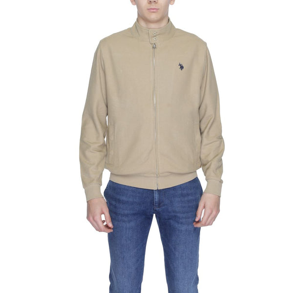 Beige Cotton Jacket U.S. POLO ASSN.