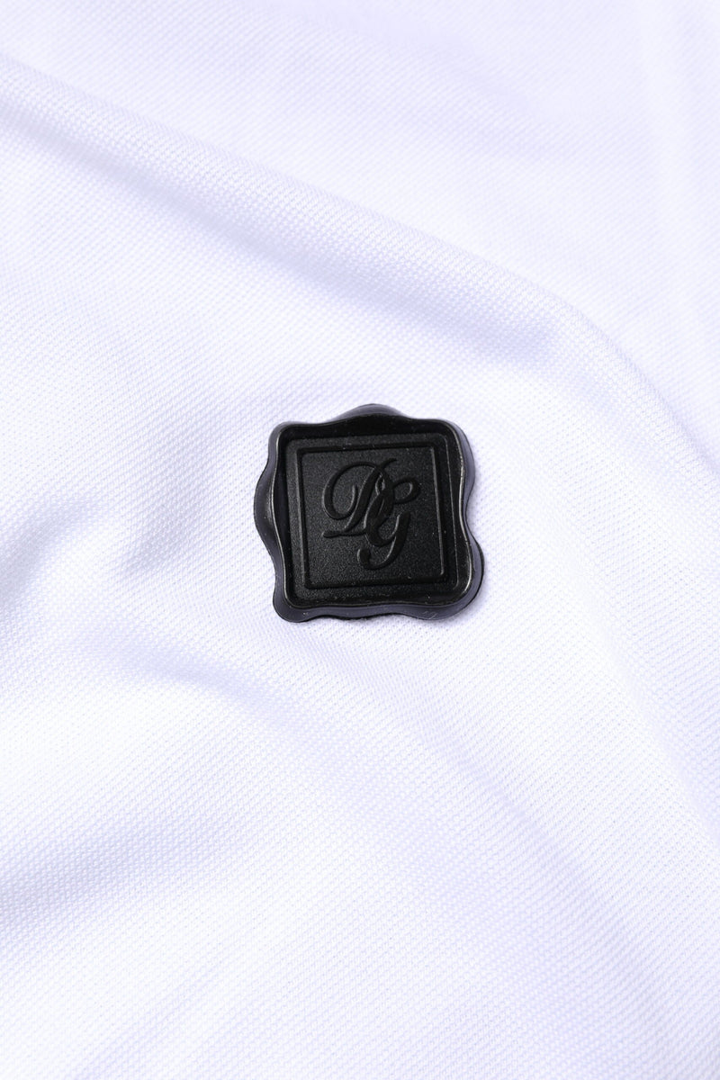 White Cotton Logo Collared Polo T-shirt Dolce & Gabbana
