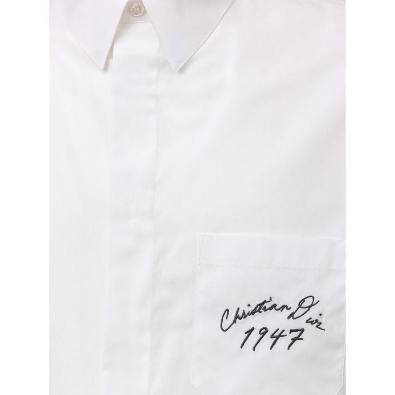 White Cotton Shirt Dior