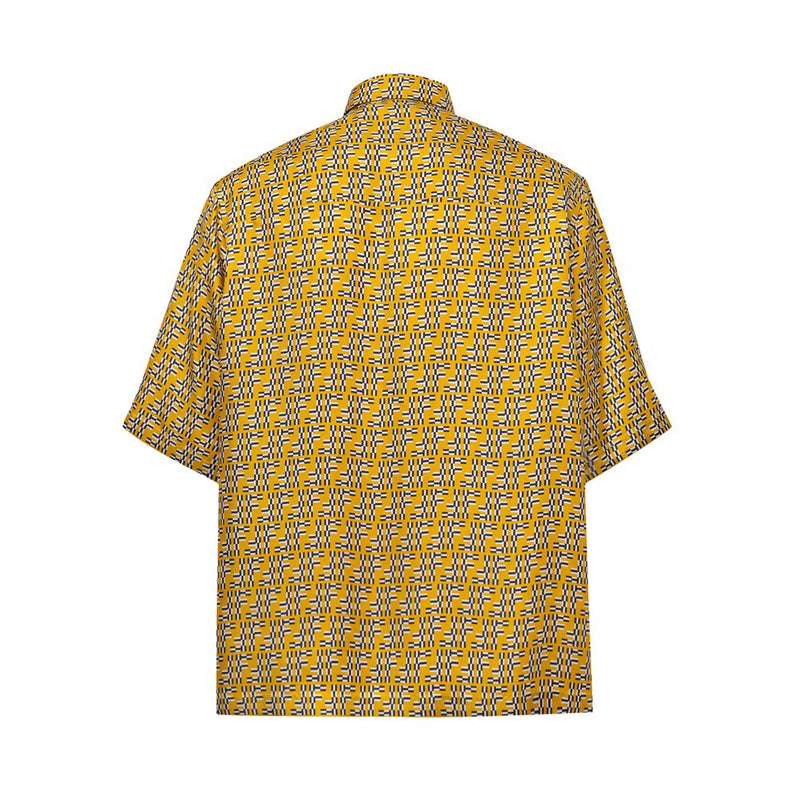 Yellow Silk Shirt Fendi