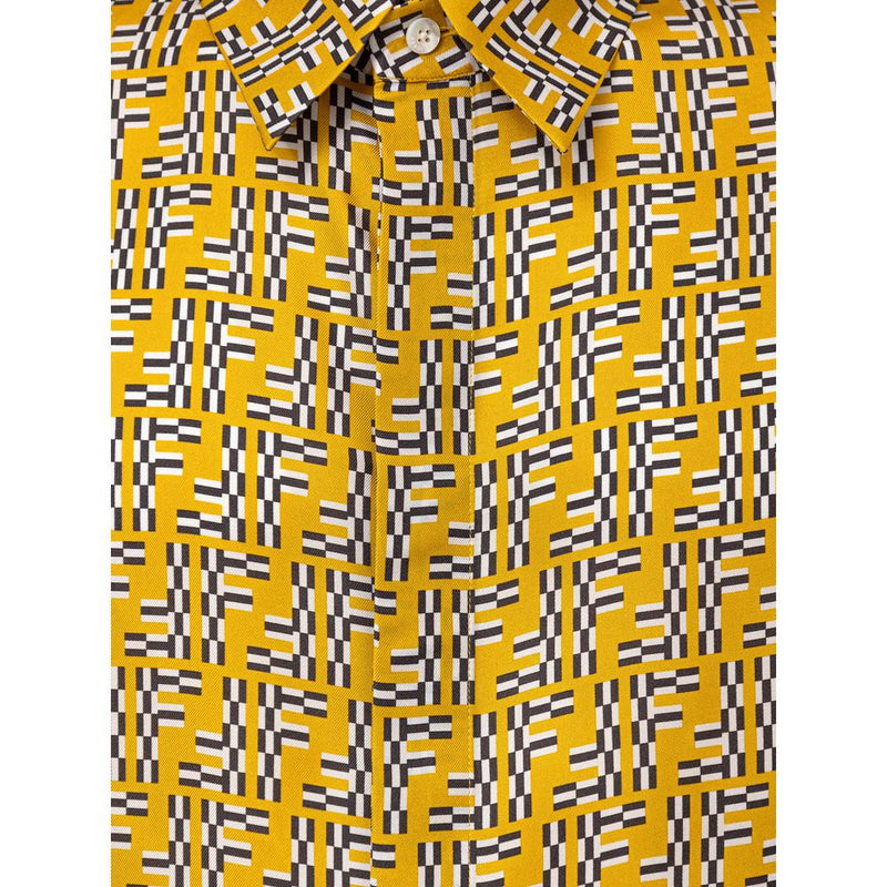Yellow Silk Shirt Fendi