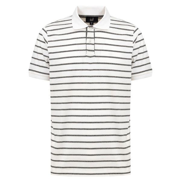 White Cotton Polo Shirt Dunhill