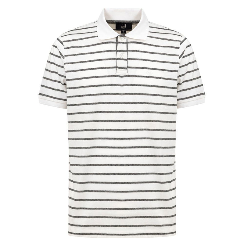 White Cotton Polo Shirt Dunhill