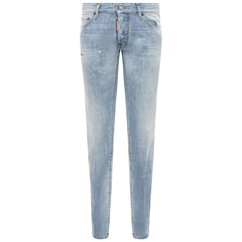 Light Blue Cotton Jeans & Pant Dsquared²