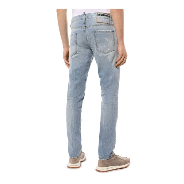 Light Blue Cotton Jeans & Pant Dsquared²