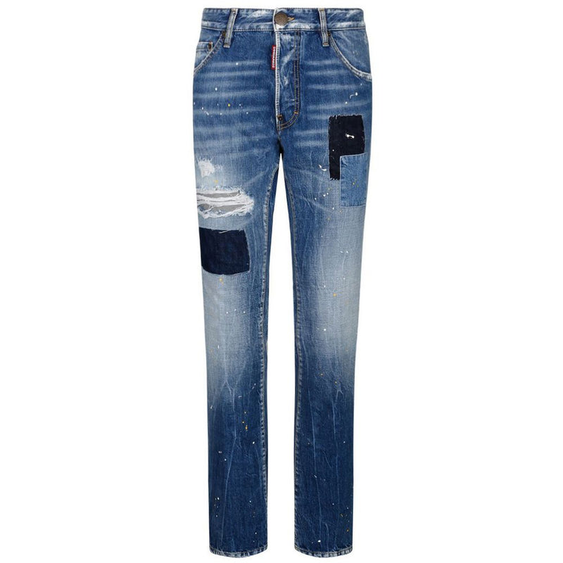 Blue Cotton Jeans & Pant Dsquared²