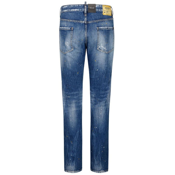 Blue Cotton Jeans & Pant Dsquared²