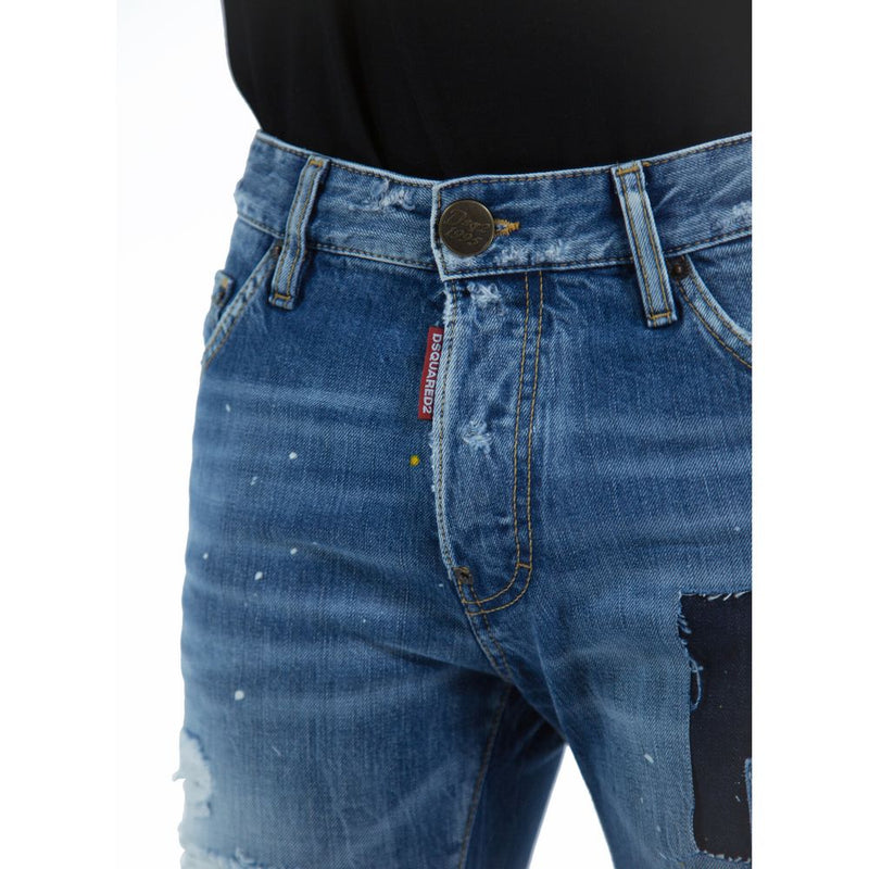 Blue Cotton Jeans & Pant Dsquared²