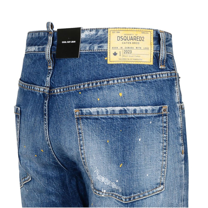 Blue Cotton Jeans & Pant Dsquared²