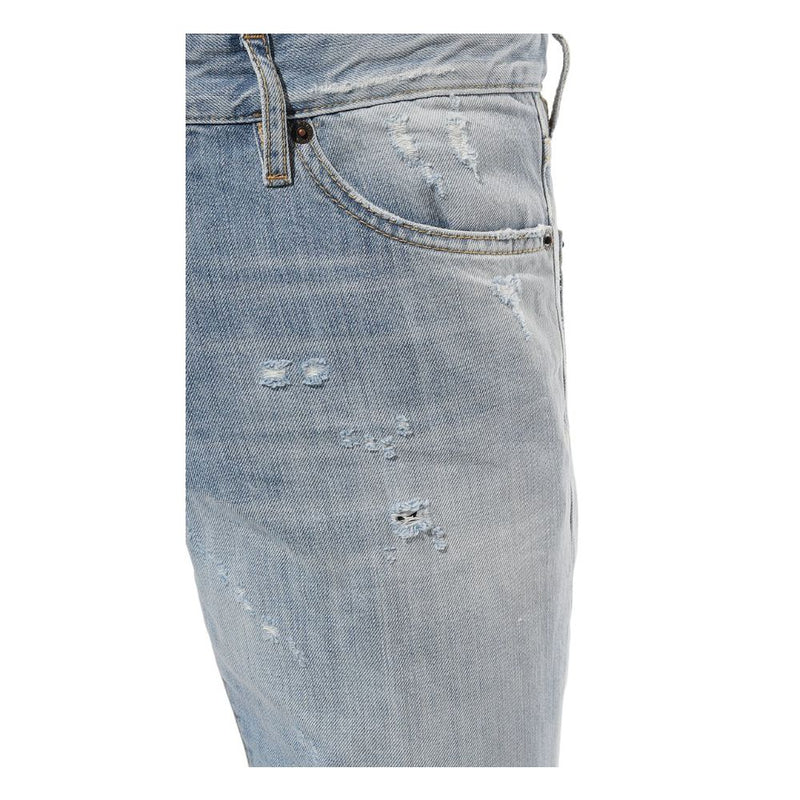 Light Blue Cotton Jeans & Pant Dsquared²