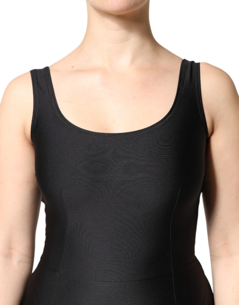 Black Sleeveless Bodycon Women Jumpsuit Dress Dolce & Gabbana