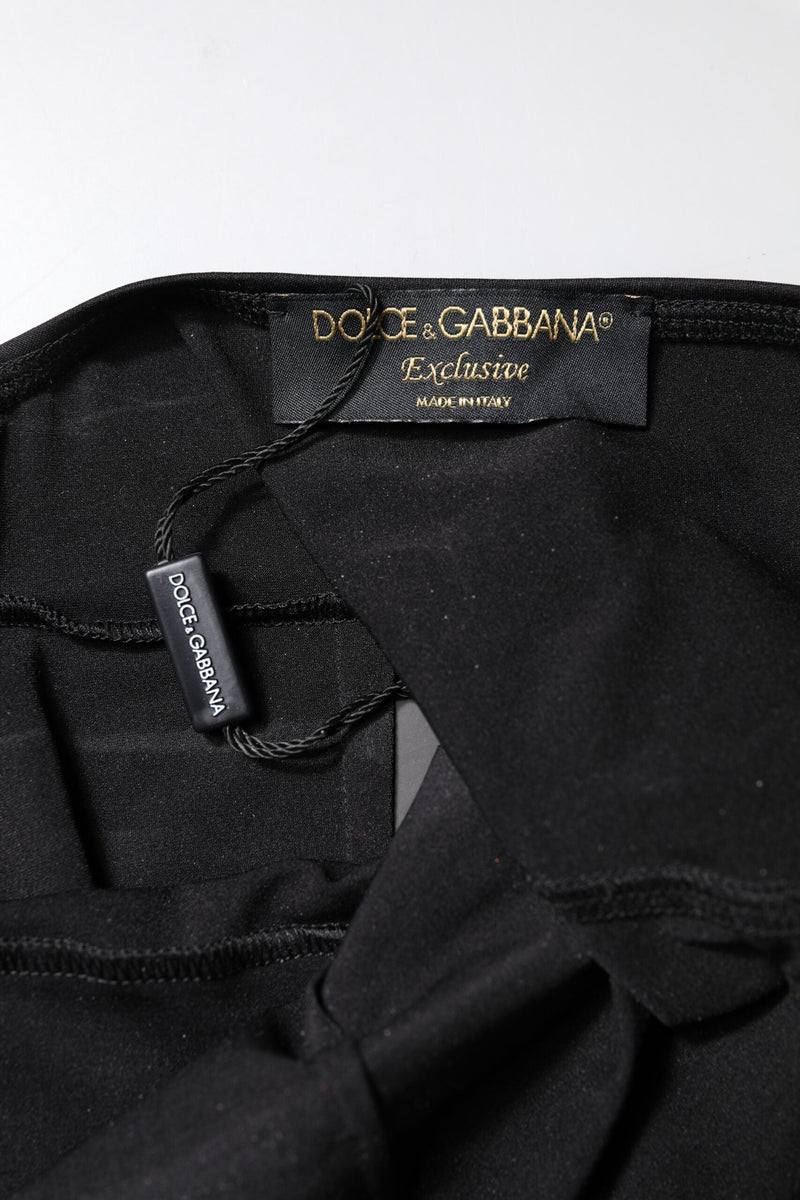 Black Sleeveless Bodycon Women Jumpsuit Dress Dolce & Gabbana