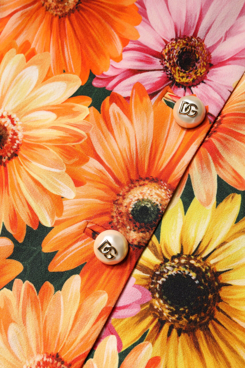 Multicolor Floral High Waist Mini Skirt Dolce & Gabbana