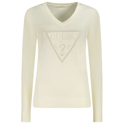 White Viscose Sweater Guess Jeans