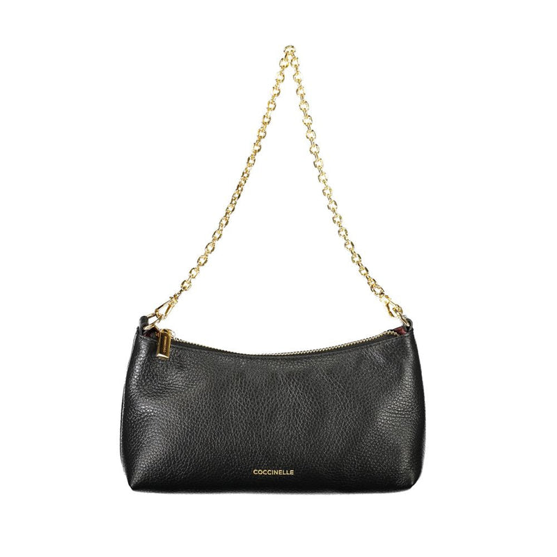 Black Leather Handbag Coccinelle
