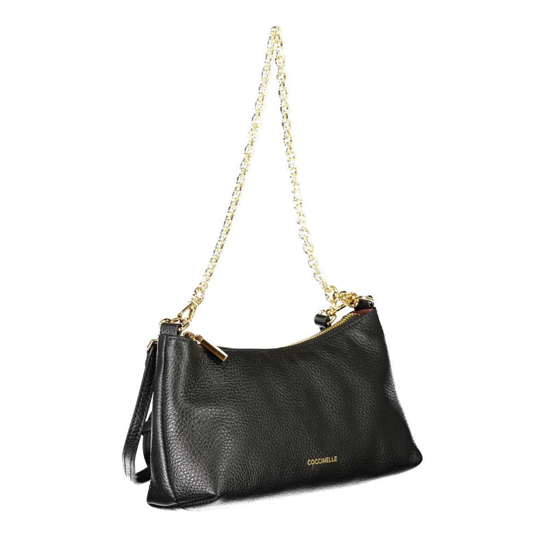 Black Leather Handbag Coccinelle