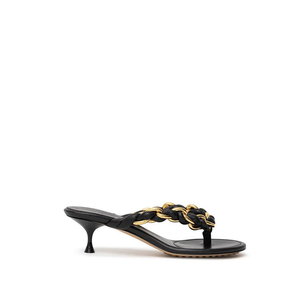 Black Leather Sandal Bottega Veneta