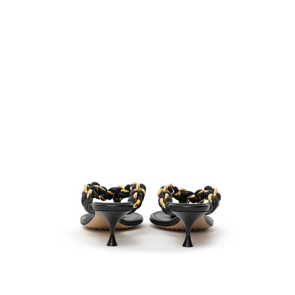 Black Leather Sandal Bottega Veneta