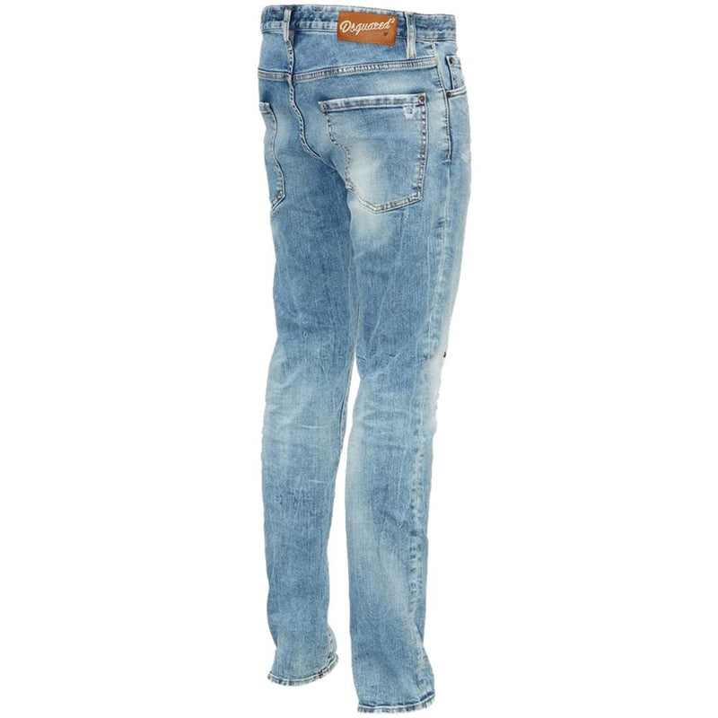 Blue Cotton Jeans & Pant Dsquared²